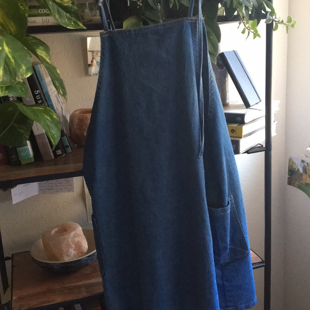 Denim apron dress Urban Outfitters